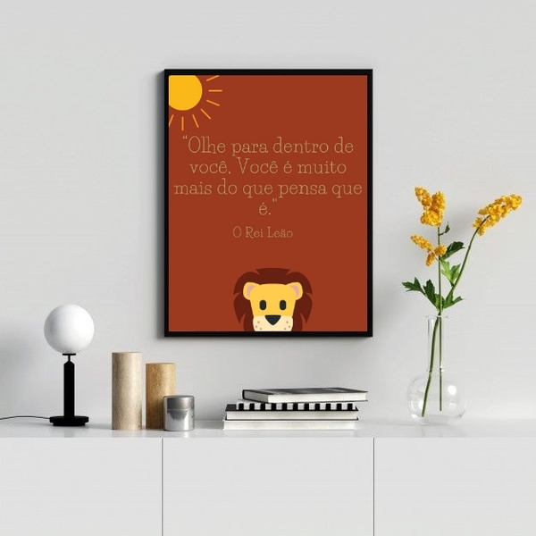 Quadro Você É Muito Mais Do Que Pensa que é 45x34cm Moldura:m