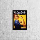 Quadro We Can Do It 24x18cm - Com Vidro Moldura:madeira Branca