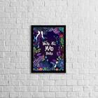 Quadro We're All Mad Here 45x34cm - Com Vidro Moldura:madeira