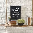 Quadro Wi-fi Só Depois De 30 Minutos De Conversa 33x24cm - Co