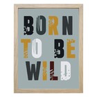 Quadro Wild Bege com Vidro 30x40cm Outlet dos Quadros