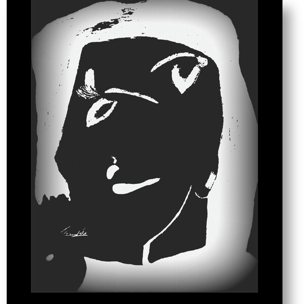 Quadro Woman Dark Cor:espesso Preta