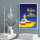 Quadro Yellow Submarine - Beatles 33x24cm Moldura:madeira Pre