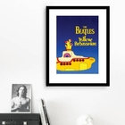 Quadro Yellow Submarine - Beatles - 60x48cm Moldura:madeira B