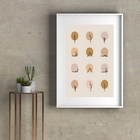 Quadro Yoga Posições - 60x48cm Moldura:madeira Preta