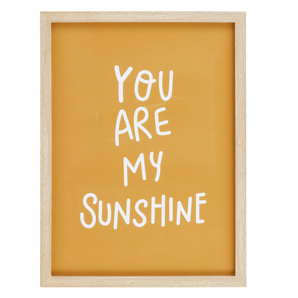 Quadro You Are Laranja com Vidro 30x40 Arte Própria