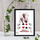 Quadro Zé Pelintra Salve A Malandragem 45x34cm - Com Vidro Mo