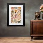 Quadro Zen Meditação Yoga Tarot Chacras - 60x48cm Moldura Bra