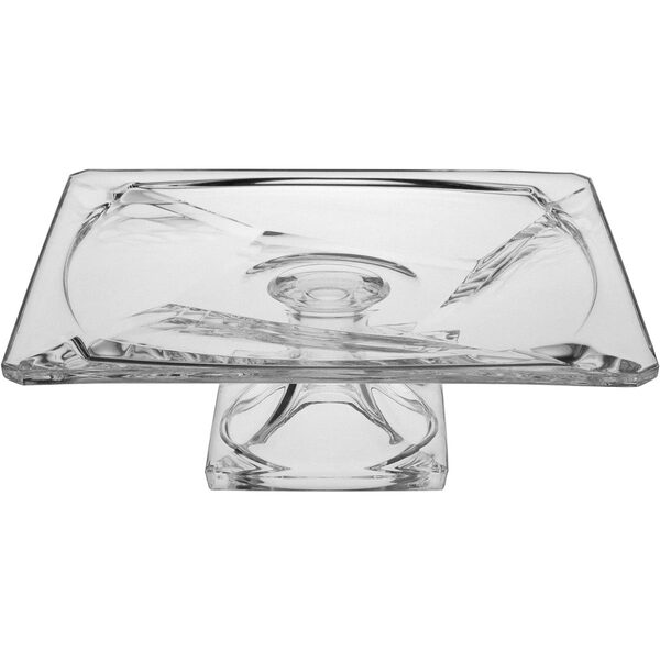 Quadron Centro Mesa Decorativo Enfeite 10x29x29cm Cristal Eco