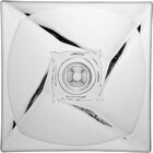 Quadron Centro Mesa Decorativo Enfeite 15x28x28cm Cristal Eco