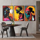 Quadros  Mulheres Negras  Caixa  Alta 40x60 3 Unidades - Mold