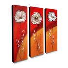 Quadros De Pintura Papoulas 105x35cm-1499