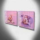 Quadros De Pintura Ursinhos 40x40cm-1094