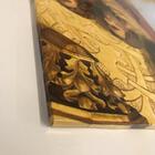 Quadros Decorativo Santa Ceia Dourada 5pc Kit 130x60cm