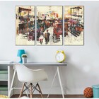 Quadros Decorativos Abstrato Aquarelado Geometrico