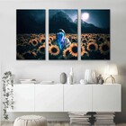 Quadros Decorativos Astronauta No Girassol