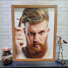 Quadros Decorativos Barba Barbearia 35cmx45cm Várias Opções -