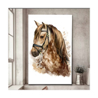 Quadros Decorativos Cavalo Égua Retrato Aquarela