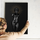 Quadros Decorativos Com Moldura 60x40 Estatúa Preta