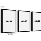Quadros Decorativos Com Moldura 60x40 Floral Branco