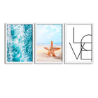 Quadros Decorativos Com Moldura Branca Estrela Do Mar