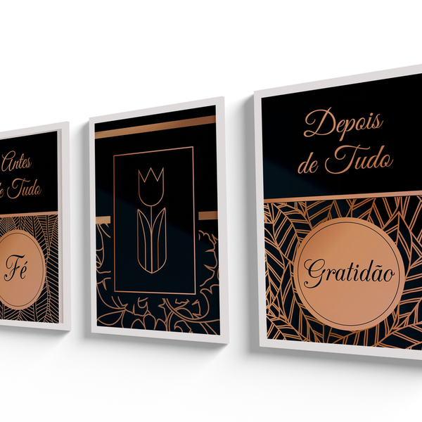 Quadros Decorativos Com Moldura E Vidro 60x40 Antes E Depois