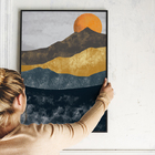 Quadros Decorativos Com Moldura E Vidro 60x40 Pintura Mintanh