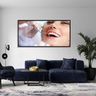 Quadros Decorativos Dentista Odonto 130x60 Moldura Preta 2x2