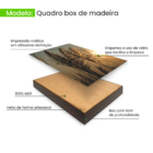 Quadros Decorativos Dupla Folhagem Com Por Do Sol 50x70