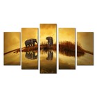 Quadros Decorativos Elefantes Na Savana