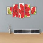 Quadros Decorativos Floral Flores Lírios Vermelhos