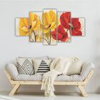 Quadros Decorativos Floral Flores Vermelhas E Amarelas