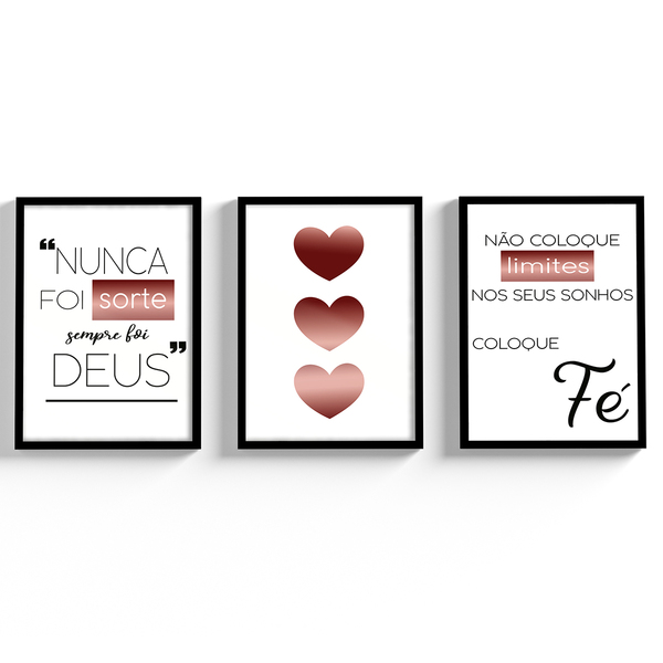 Quadros Decorativos Frases Motivacional Moldura E Vidro Nunca