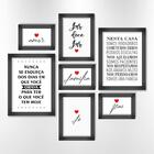 Quadros Decorativos Frases Motivacionas 7 Pçs Luven Pre
