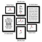 Quadros Decorativos Frases Motivacionas 7 Pçs Luven Pre