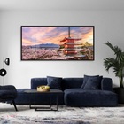 Quadros Decorativos Japão Oriental 130x60 Moldura Preta 2x2