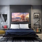 Quadros Decorativos Japão Oriental 130x60 Moldura Preta 2x2