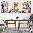 Quadros Decorativos Marmorizado Flores