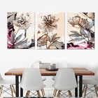 Quadros Decorativos Marmorizado Flores