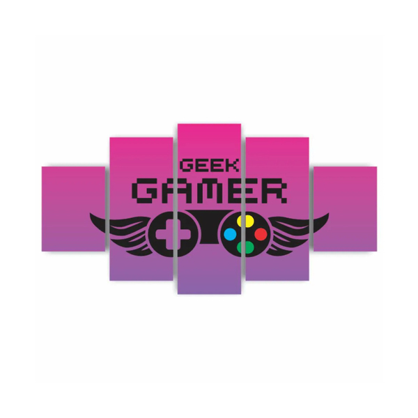 Quadros Decorativos Mdf Gamer Geek Controle Roxo Sala Quarto