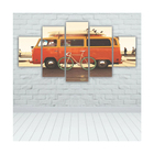 Quadros Decorativos Mdf Kombi Laranja Surf