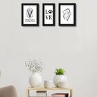 Quadros Decorativos Medicina Veterinária 3 Peças Luven Pre