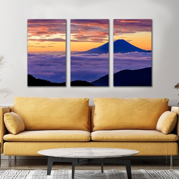 Quadros Decorativos Montanhas Nas Nuvem