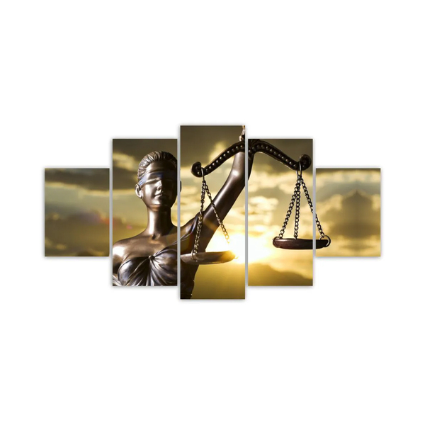 Quadros Decorativos Mosaico Mdf Deusa Justiça Direito Advocac