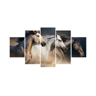 Quadros Decorativos Mosaico Sala Cavalos Fazenda