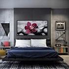 Quadros Decorativos Orquidea Flor Botanico Moldura Preta