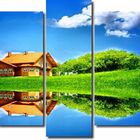 Quadros Decorativos Paisagem Para Sala 5 Peças M4