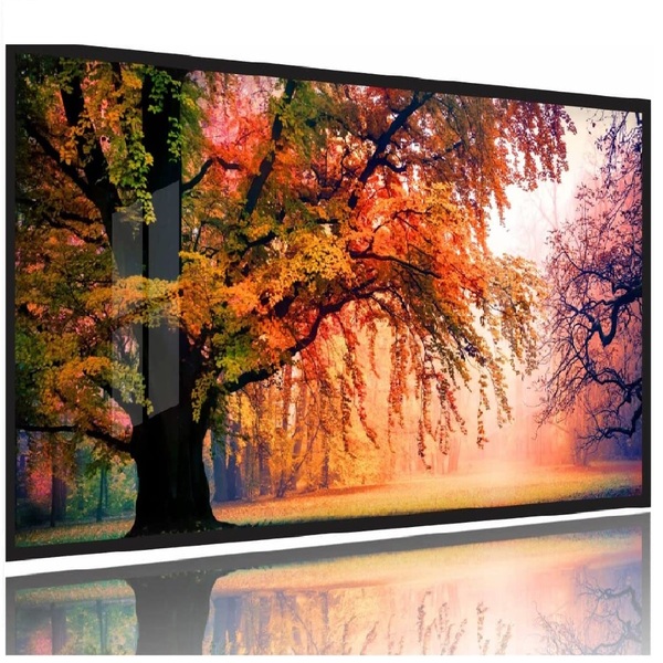 Quadros Decorativos Paisagens Flores Campos Moldura Preta