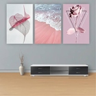 Quadros Decorativos Quarto Floral Praia Rosa 80x60