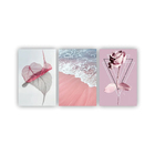 Quadros Decorativos Quarto Floral Praia Rosa 80x60
